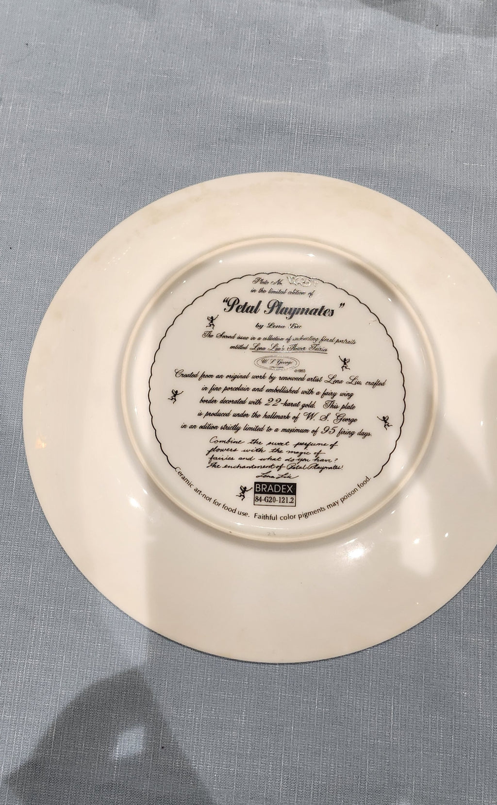 Lena Liu Flower Series collector plate Petal Playmate