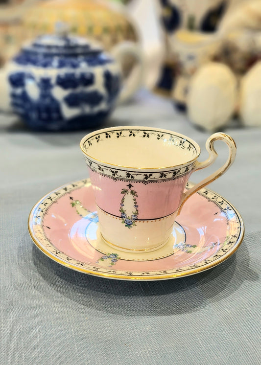 Rare Duchess E & B L pink Coffee set