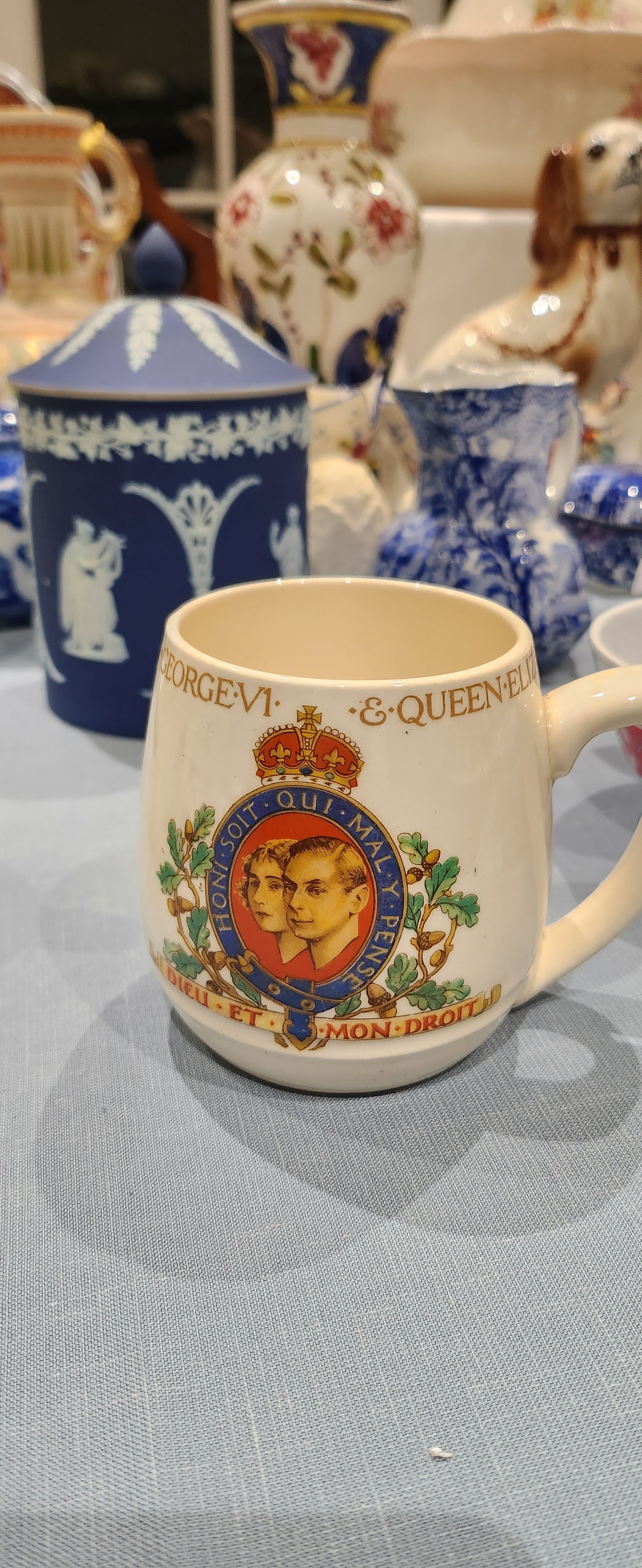 King George V1 1937 coronation mug