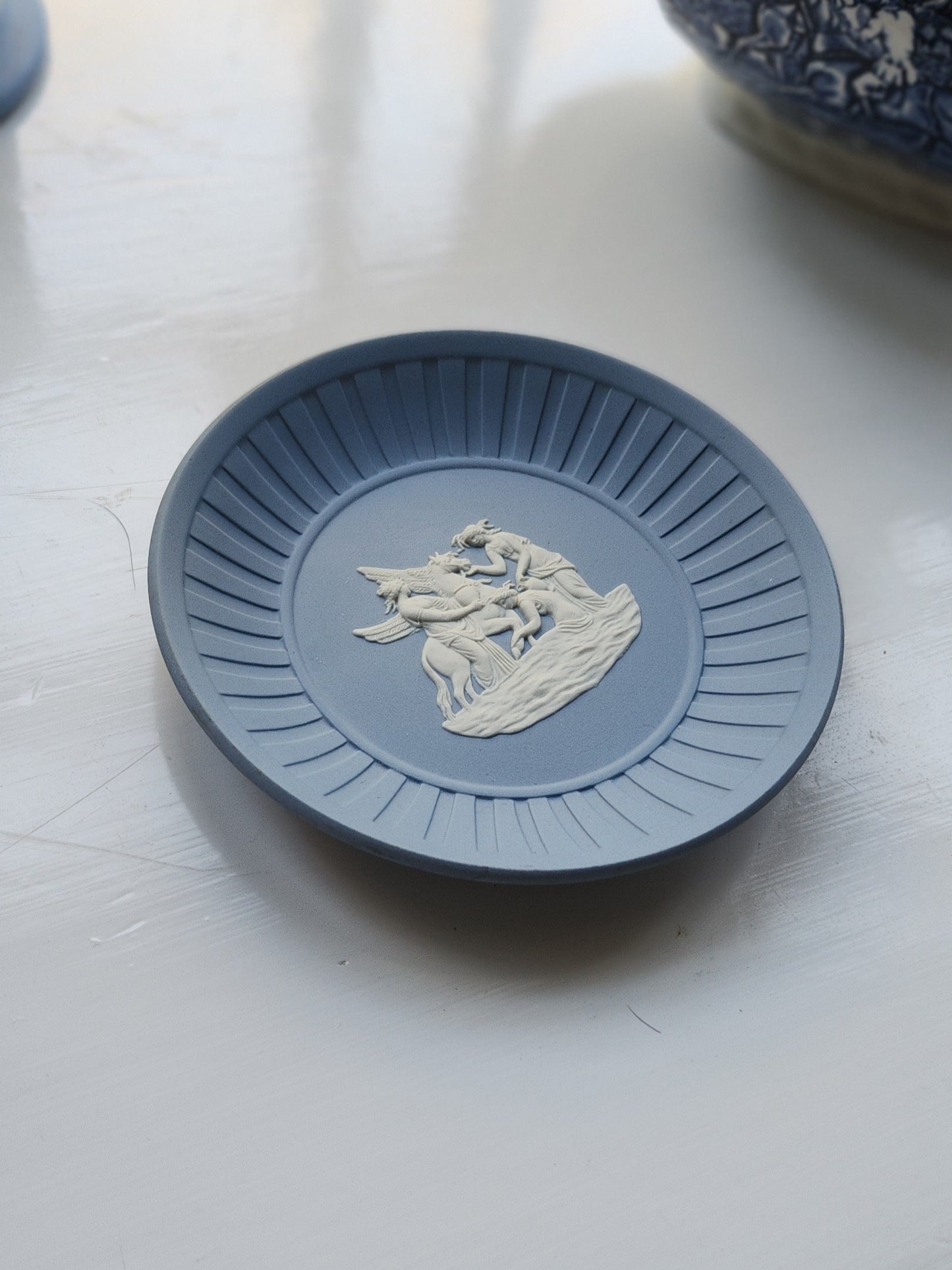 Wedgwood Light Blue Jasperware trinket pin dish