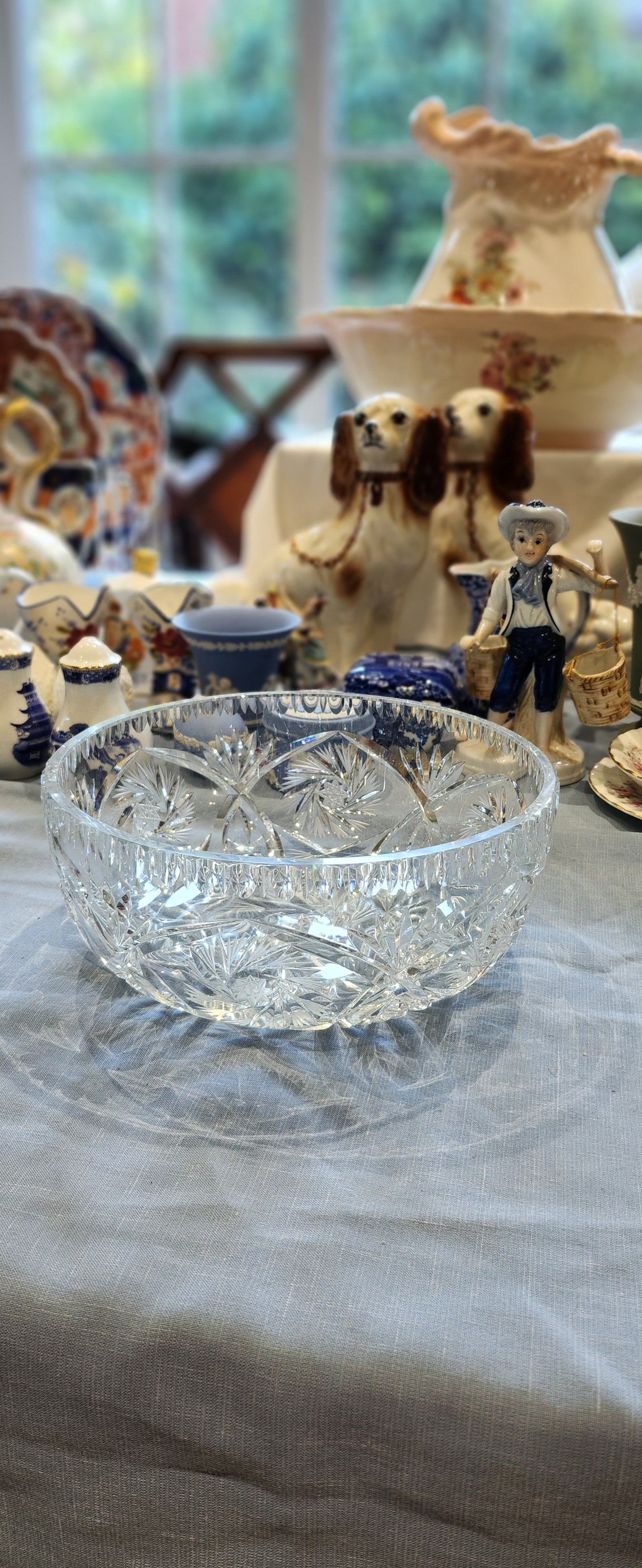 Big Quality vintage crystal bowl