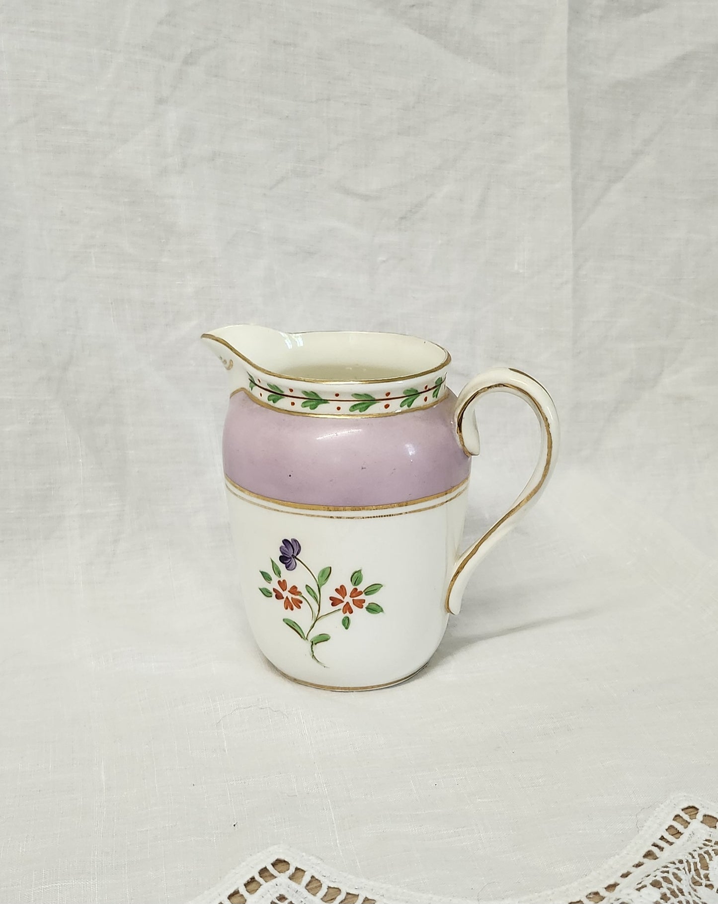 Rare Antique New Chelsea Handpainted Fine Bone China milk jug