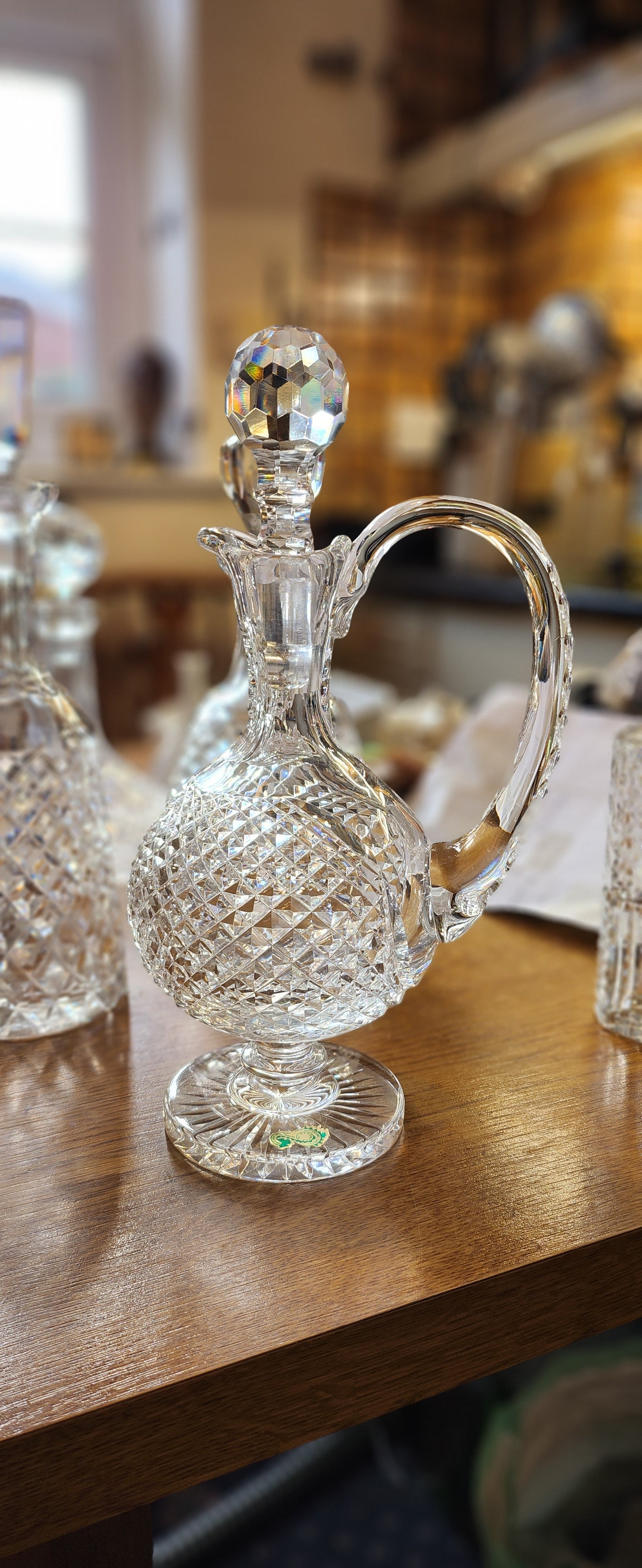 Waterford mastercut 1970 Claret Crystal decanter with handle