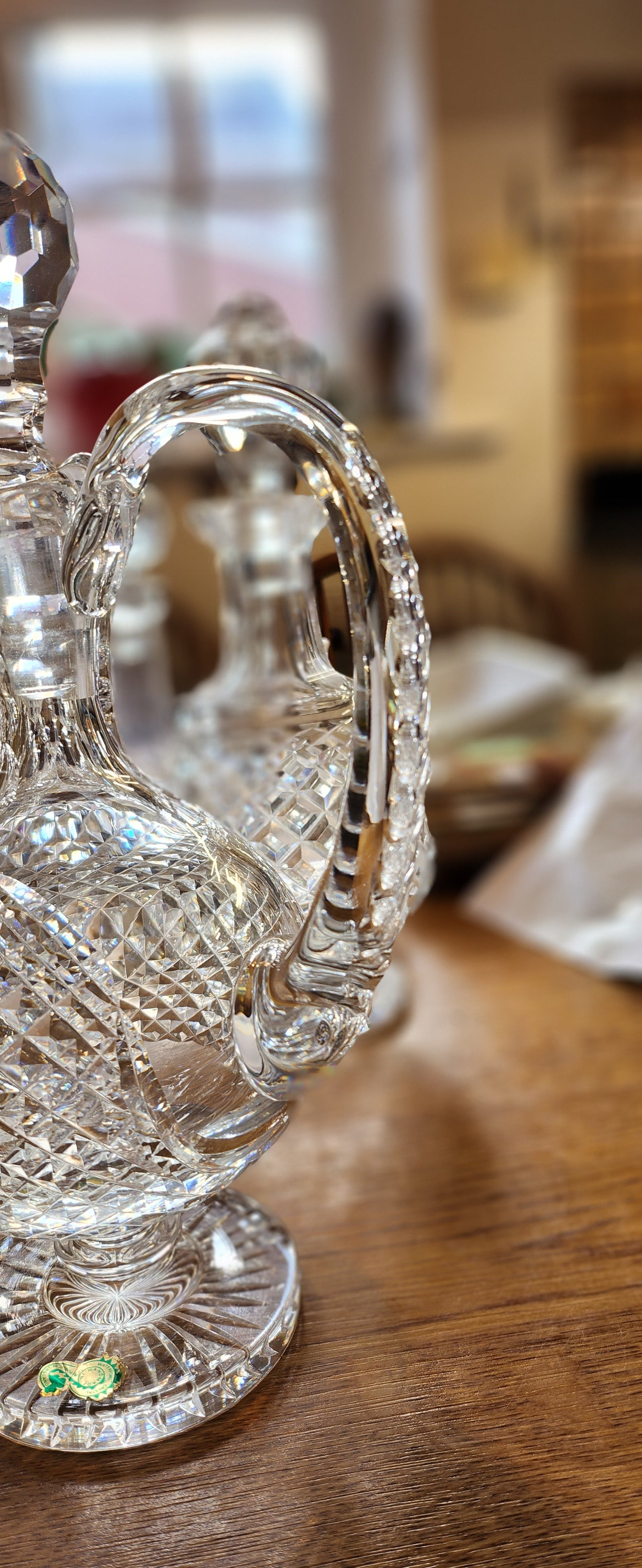 Waterford mastercut 1970 Claret Crystal decanter with handle