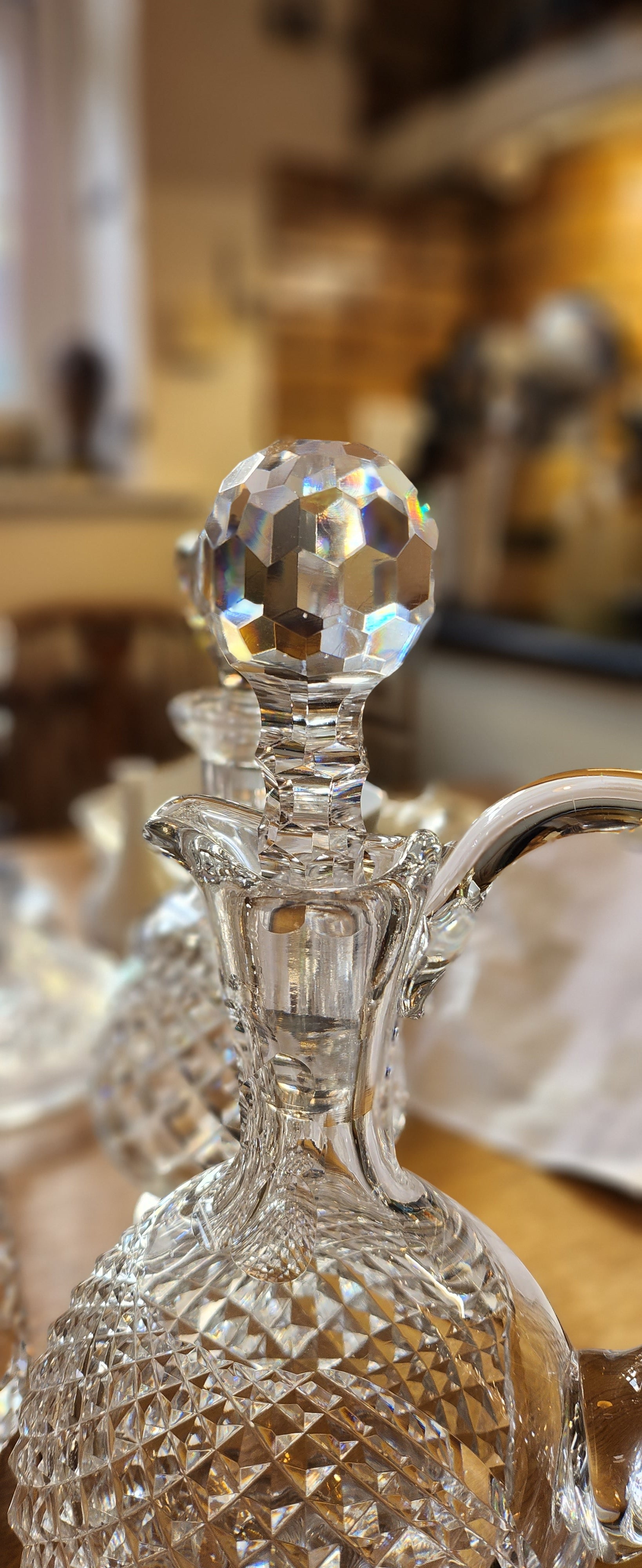 Waterford mastercut 1970 Claret Crystal decanter with handle
