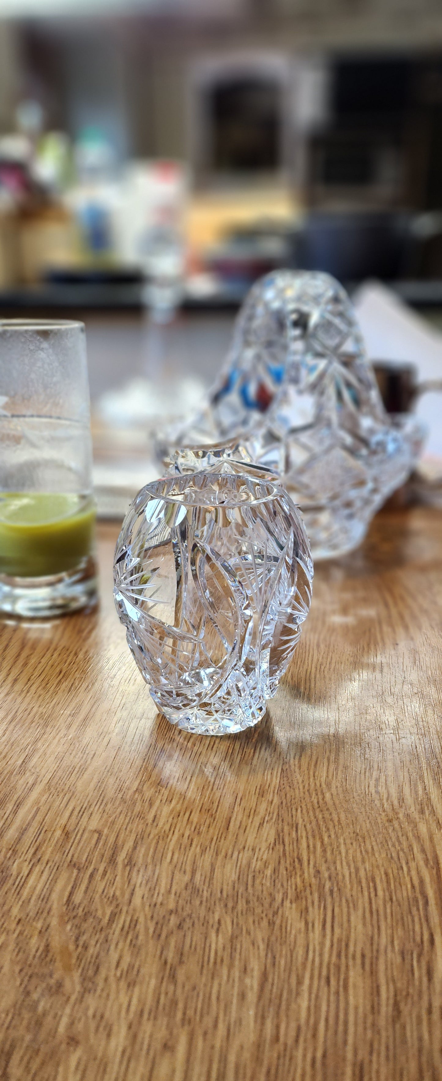Waterford high quality crystal vase h 11cm