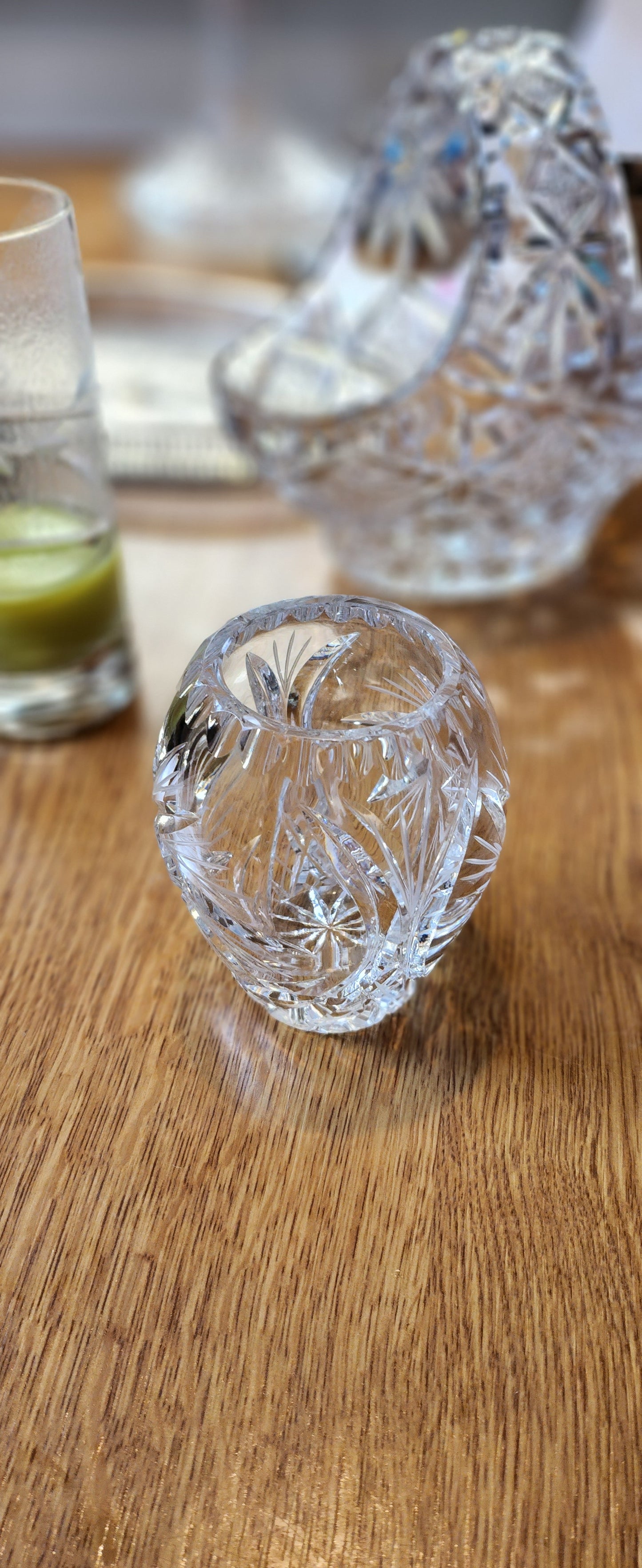 Waterford high quality crystal vase h 11cm