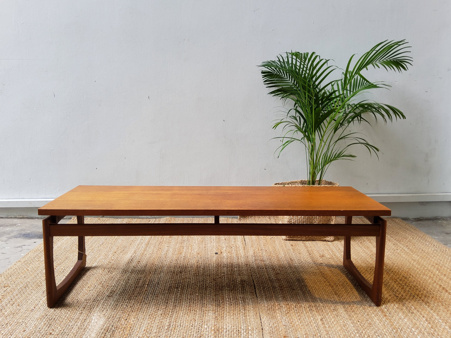 Mid century Floating Top Coffee Table - Signed