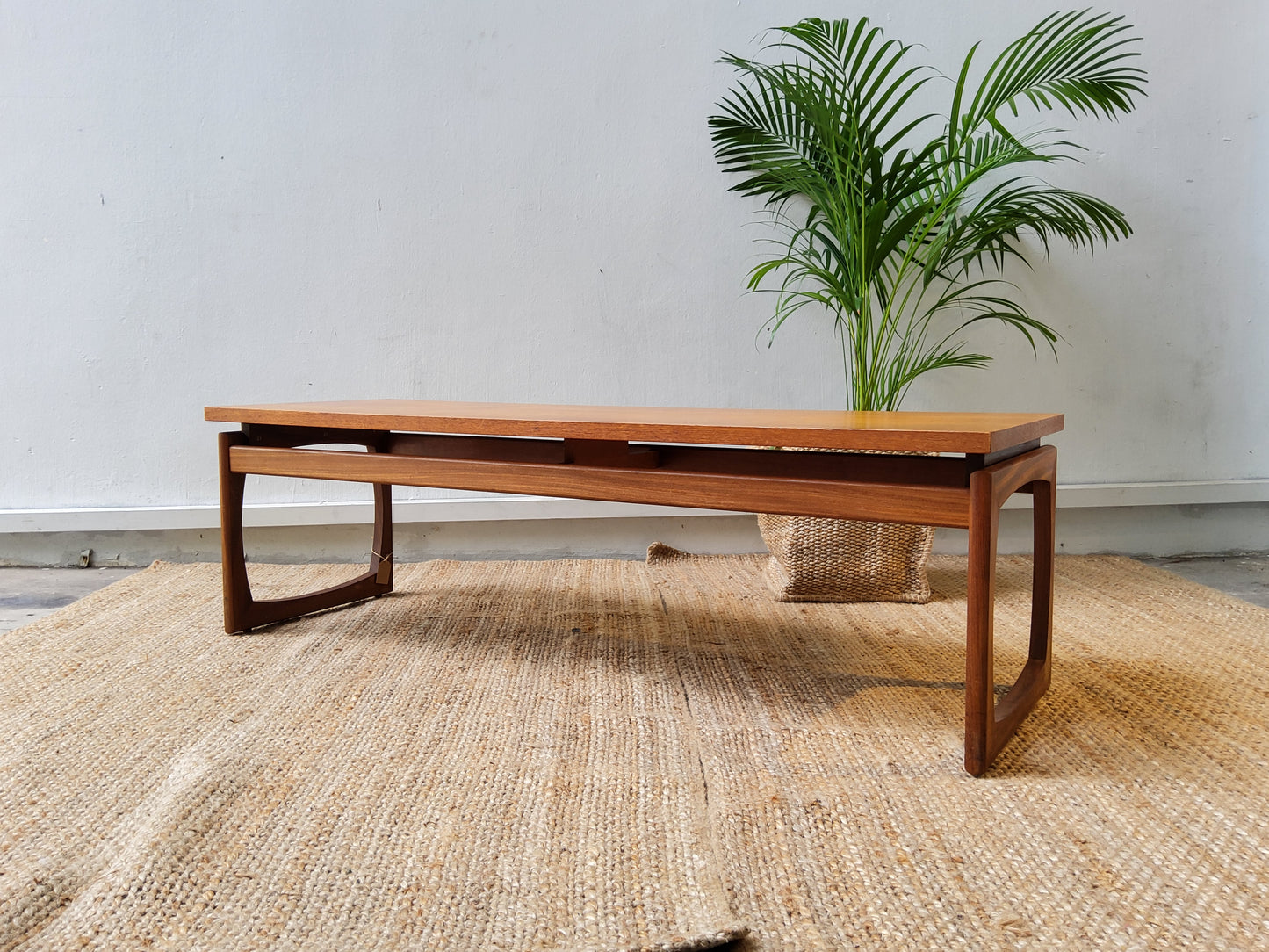 Mid century Floating Top Coffee Table - Signed