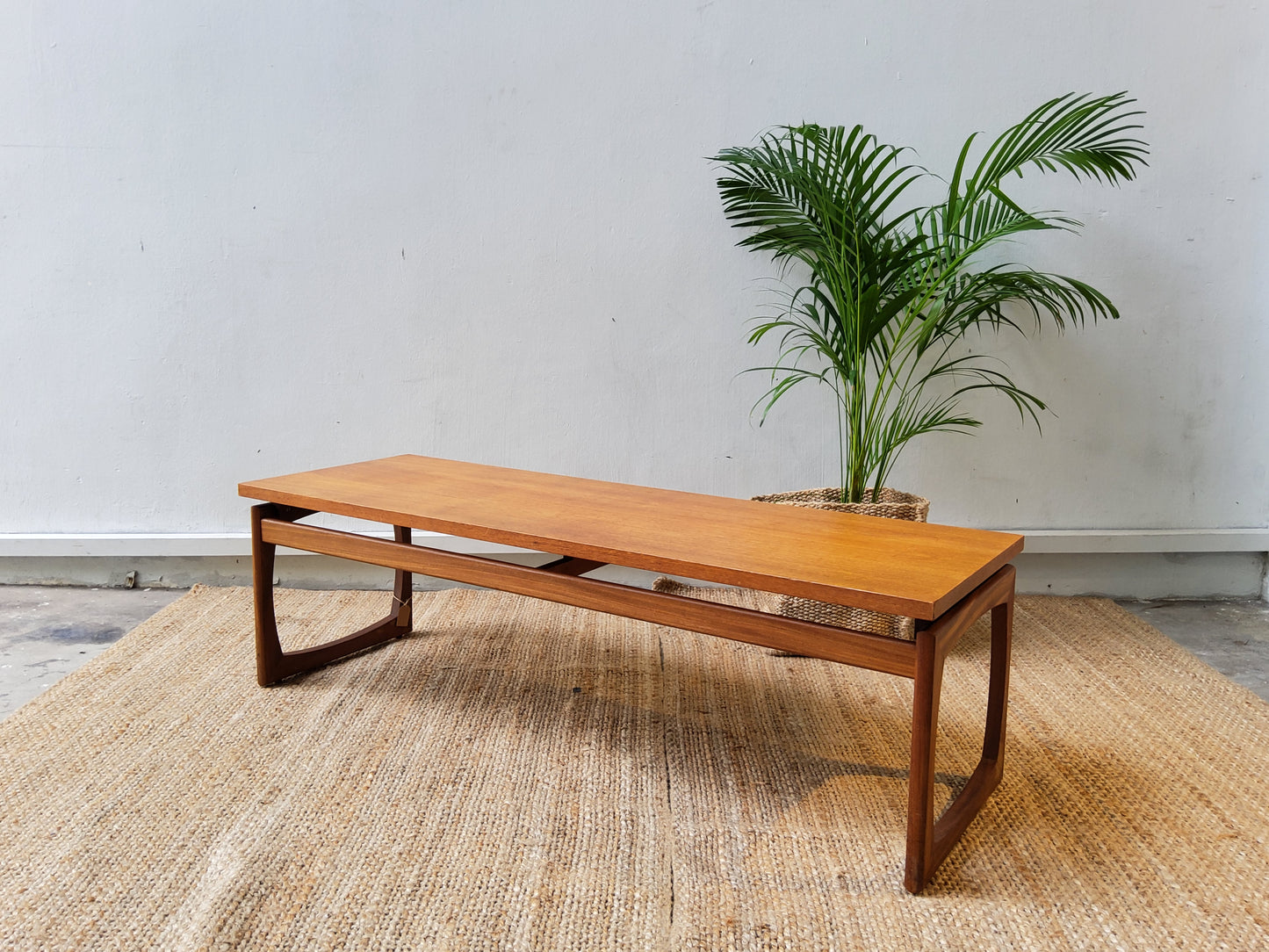 Mid century Floating Top Coffee Table - Signed