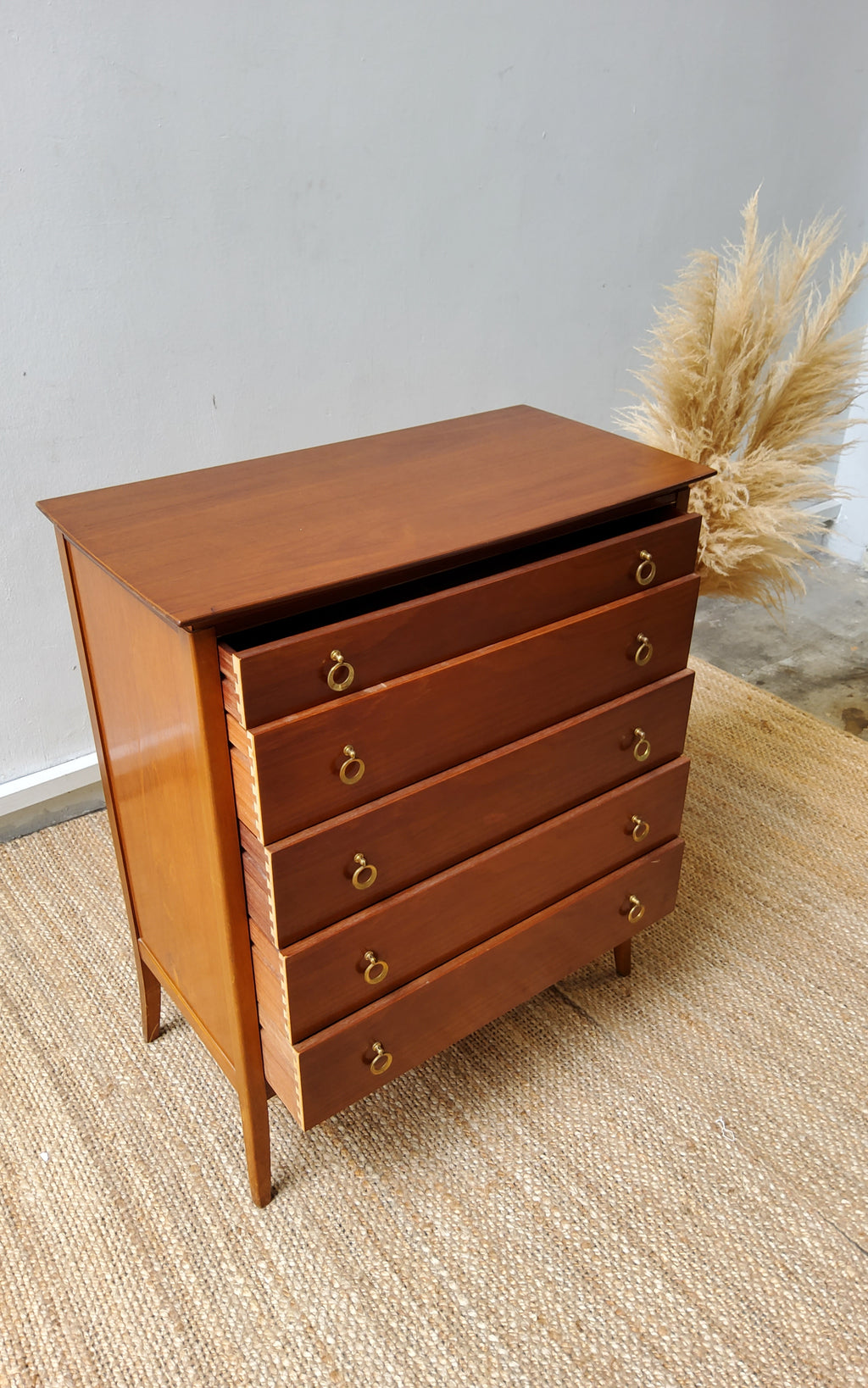 Vintage mid-century teak Chest of drawer