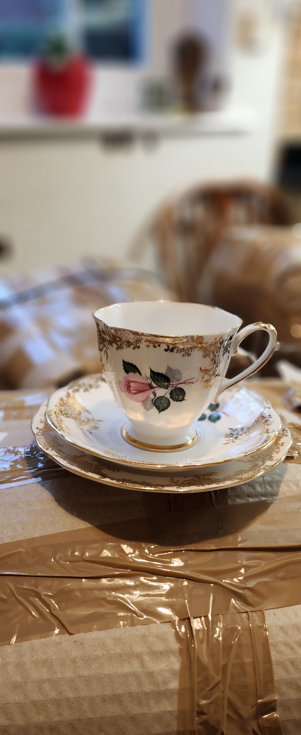 Vintage Royal Standard tea set trio