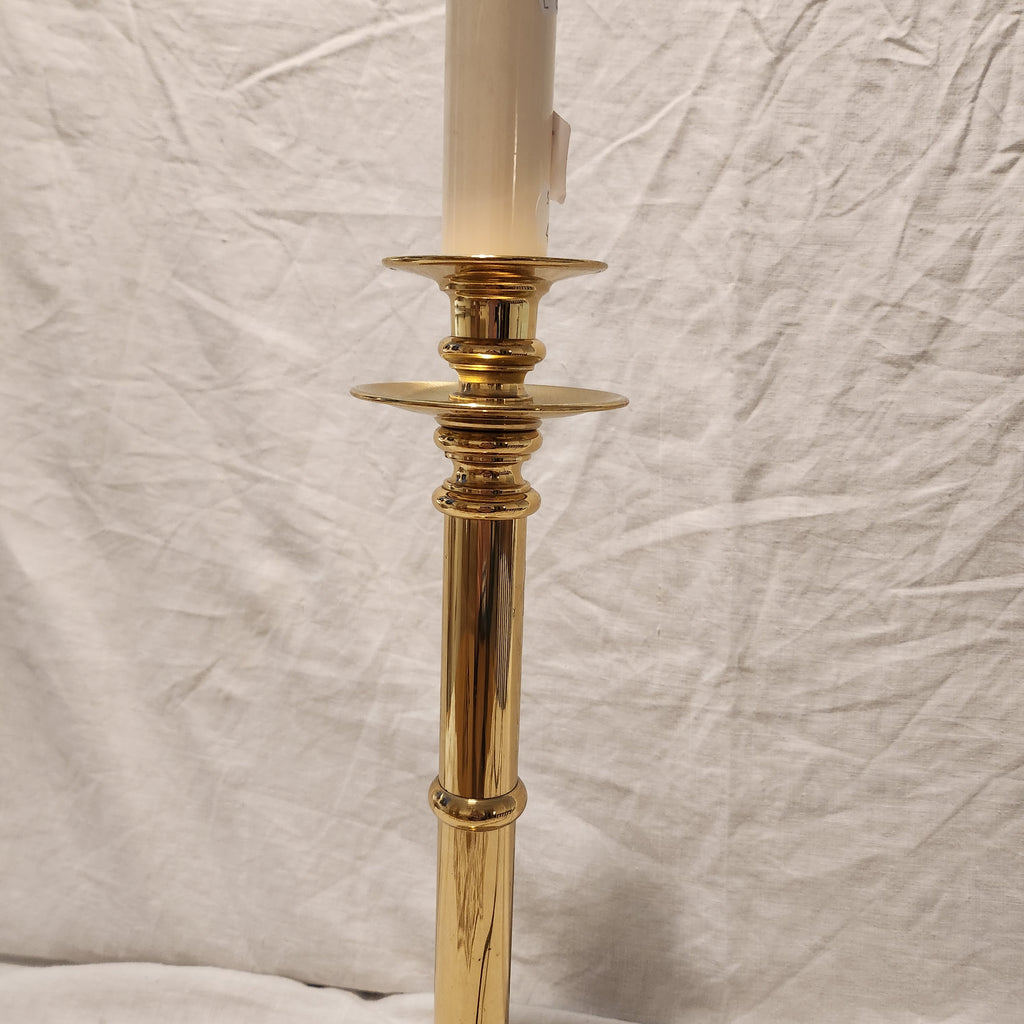 Regency brass table lamp