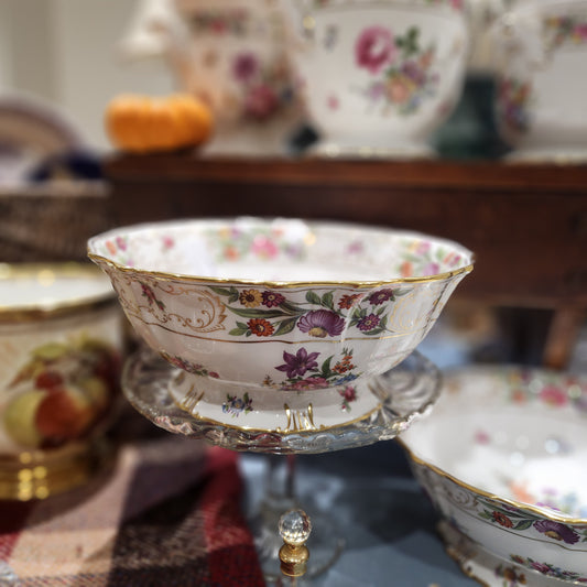 Hammersley Dresden  Spray rare fine bone China Big fruit bowl