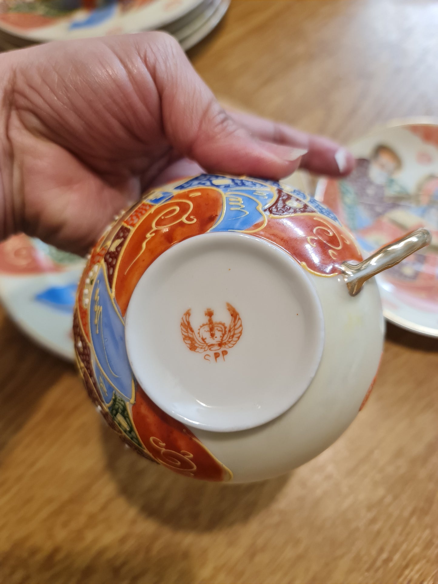 Japanese vintage/Genuine Satsuma/Meiji period/cup/handmade/19th century