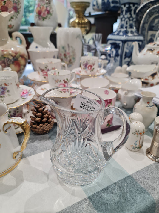 Lovely vintage pressed glass jug