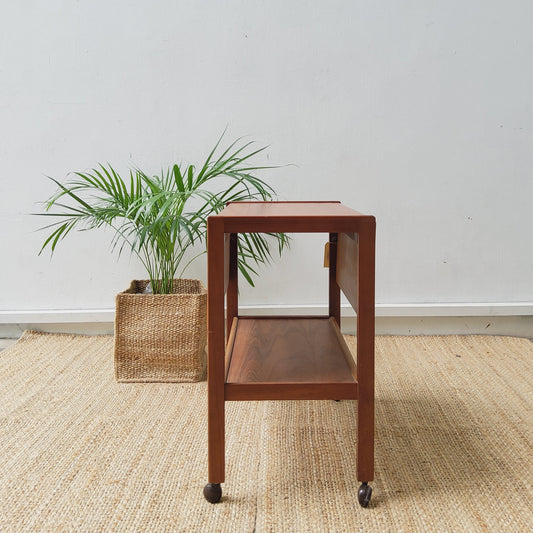Mid-Century Folding Drinks Trolley in Teak, 1960s