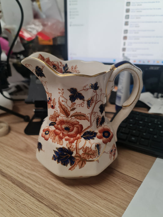 Antique Enoch Wedgwood big Imari handpainted jug