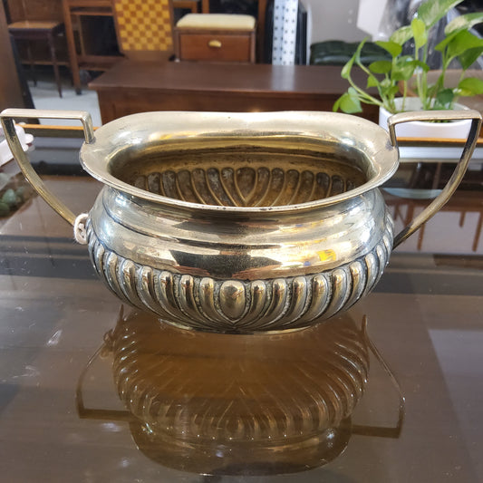 Antique silver plated sugar bowl
