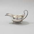 Antique Silver Plated Gravy Boat - Tri-Legged Paw Foot