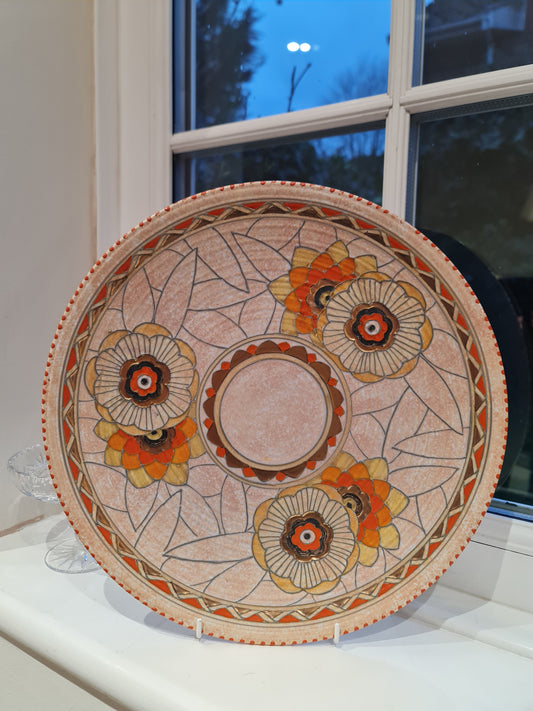 Charlotte Rhead Rhodian plate tube design