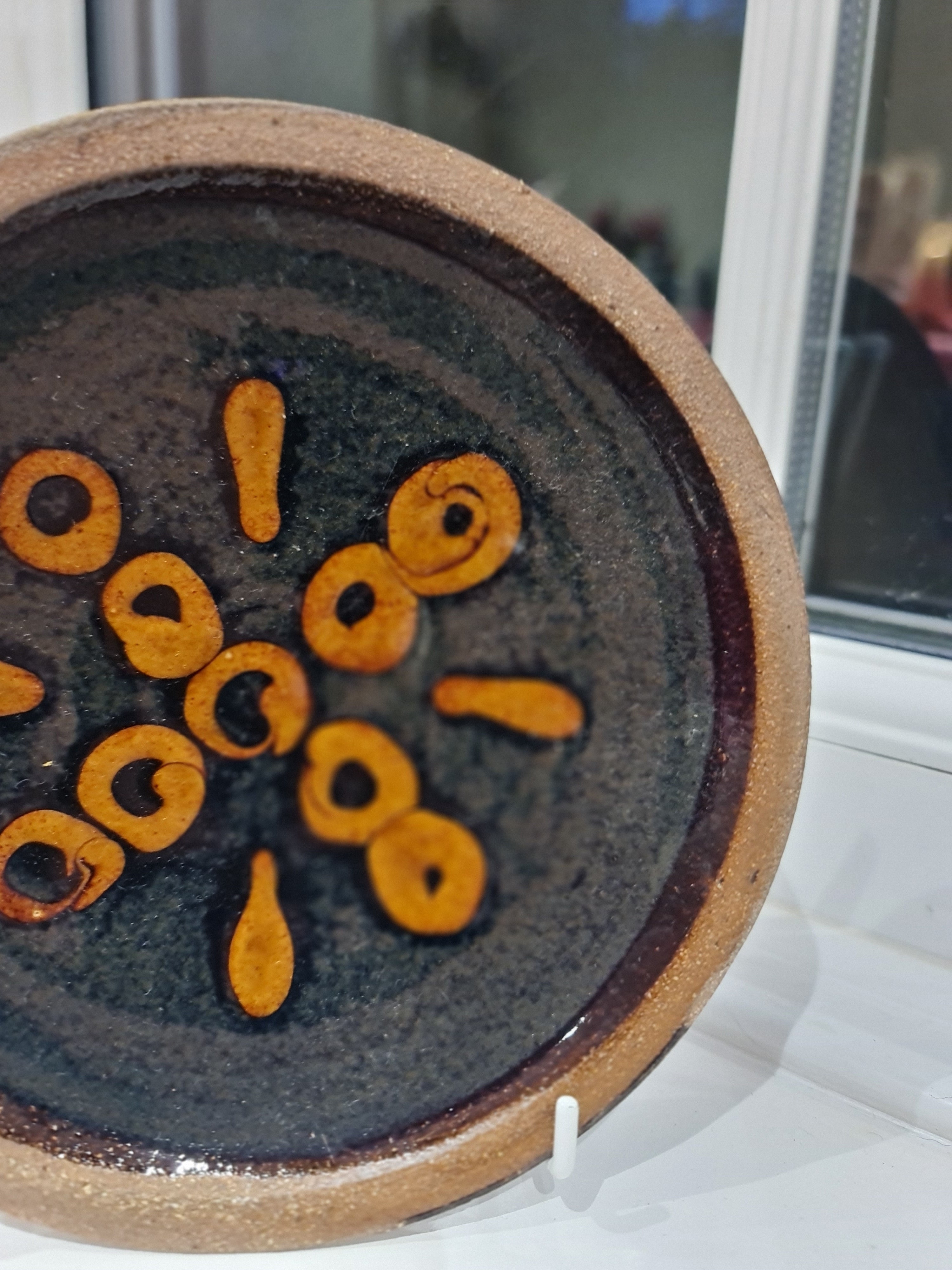 Cool Mid century studio pottery plate
