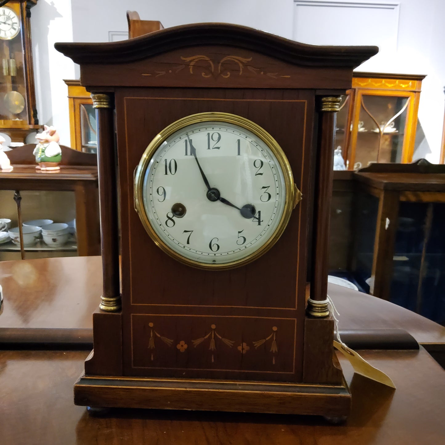 Victorian Mahagony Inlaid Clock