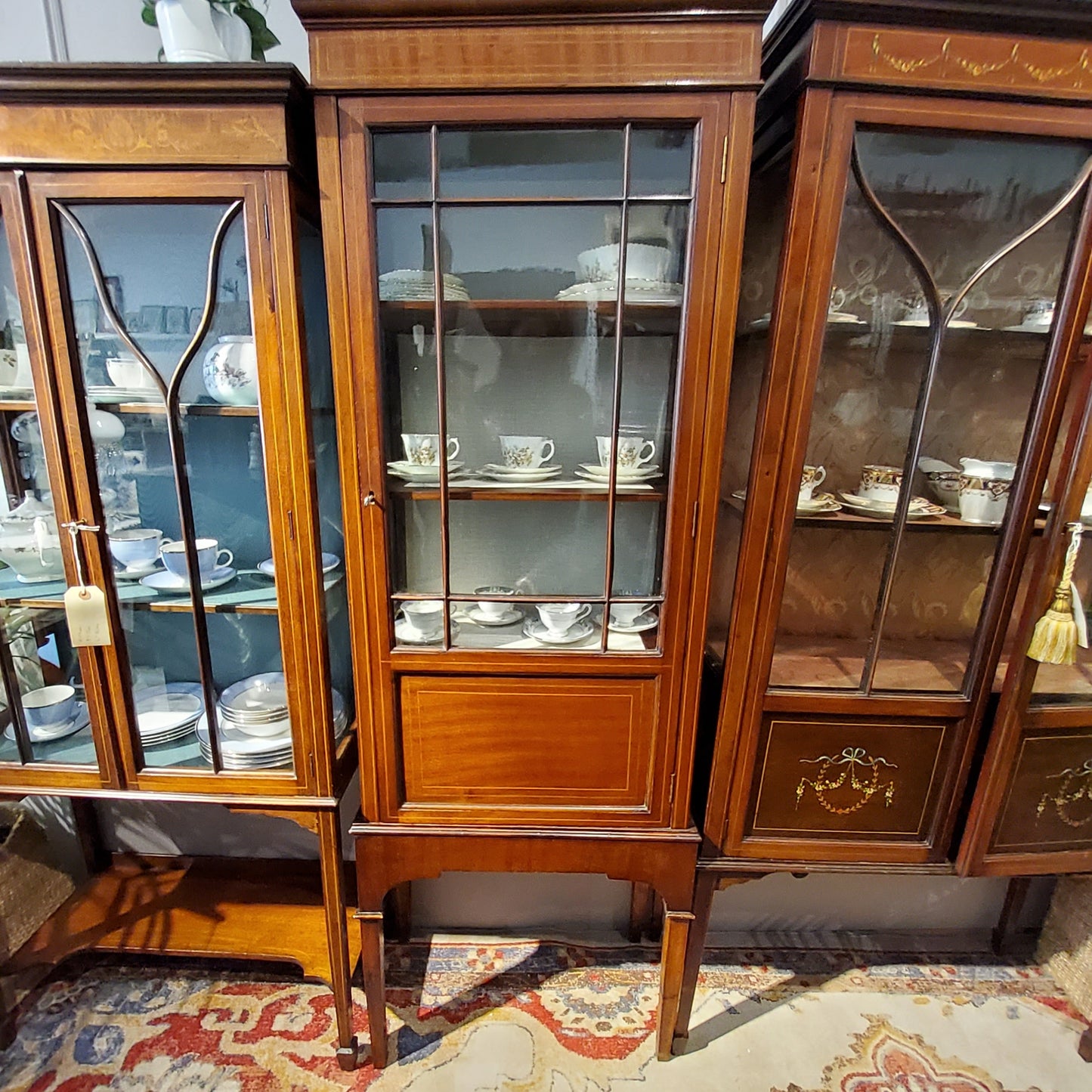 Antique tall single door cabinet