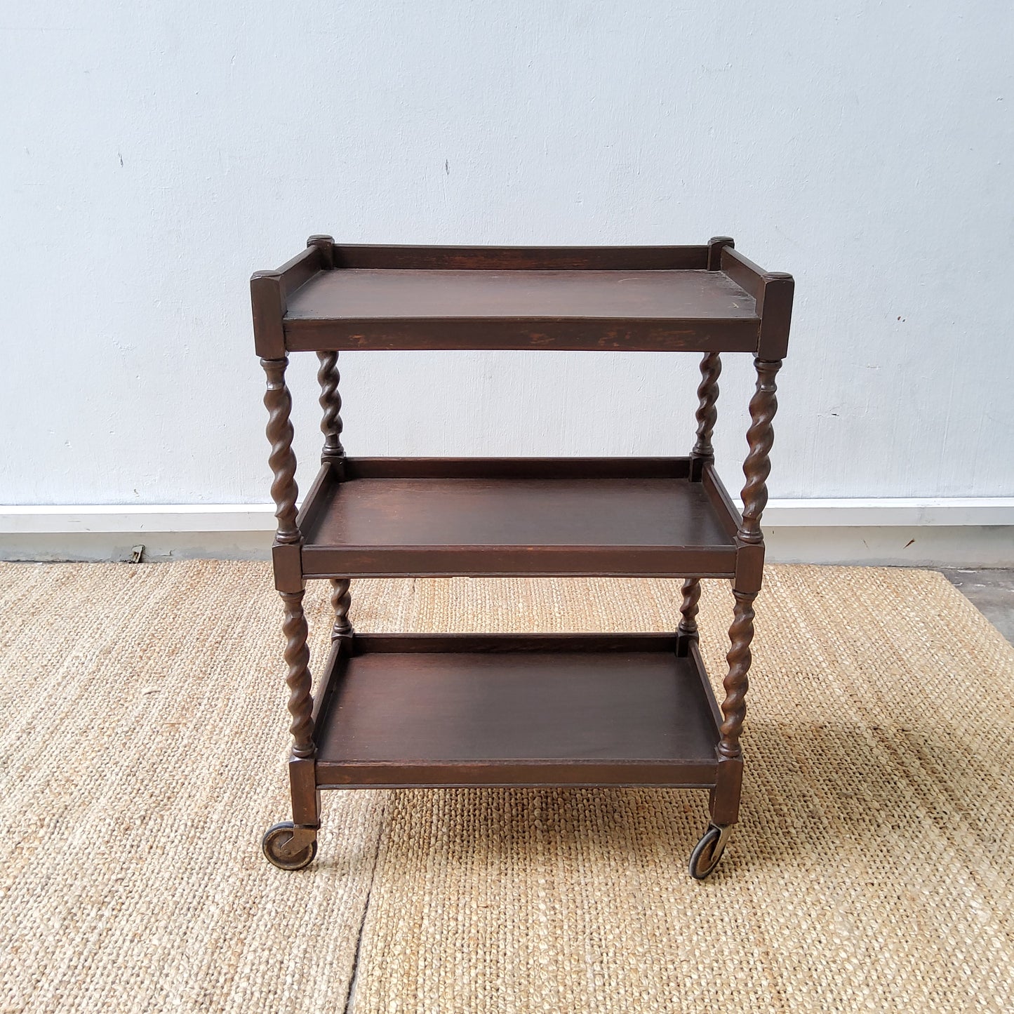 English Oak Tea Cart/trolley