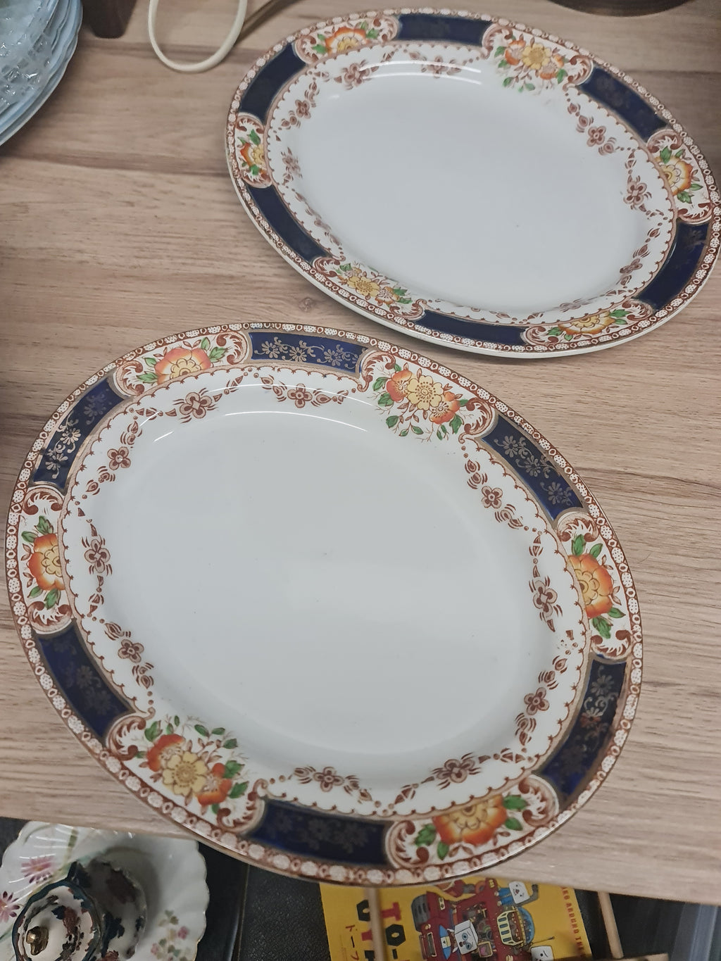 Thomas Forester & son Stratford series 1859 Imari oval serving  Platter 26 x 21 cm