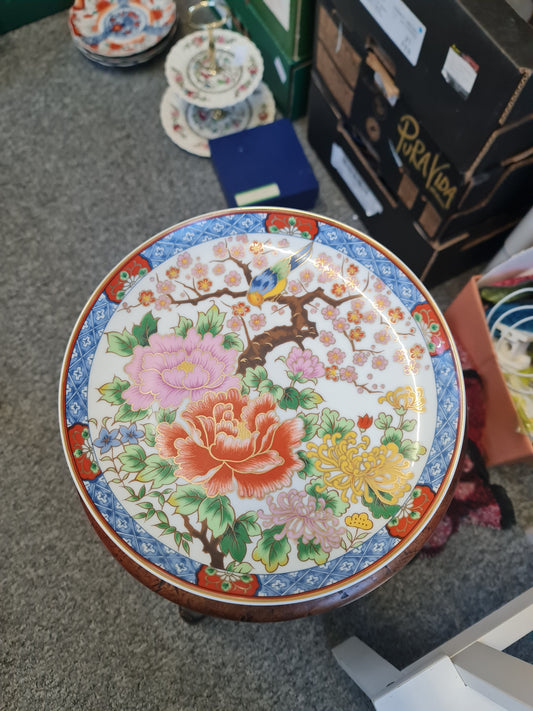 Gorgeous transfer ware flora big plate
