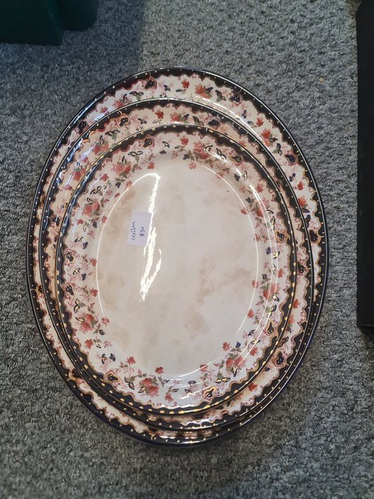 3 x big platter by Regal pottery - crazing on all 3 platter