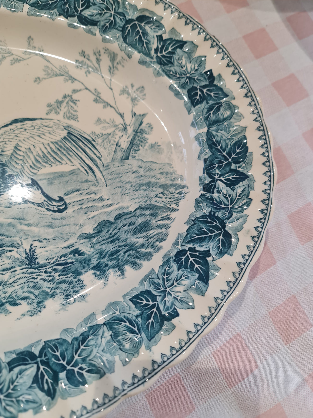 Rare Spode copeland wild bird series big platter - minor nip on the back of plate