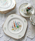1900 Crown Tuscan handpainted Square plate -19 cm