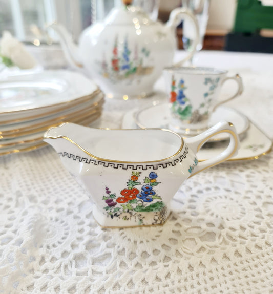 1900s Crown Tuscan handpainted milk jug