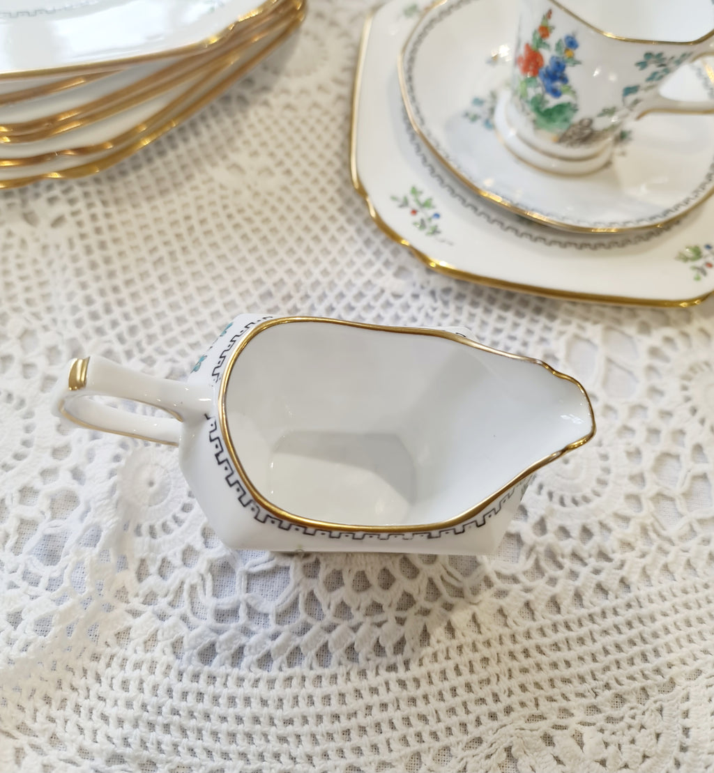 1900s Crown Tuscan handpainted milk jug