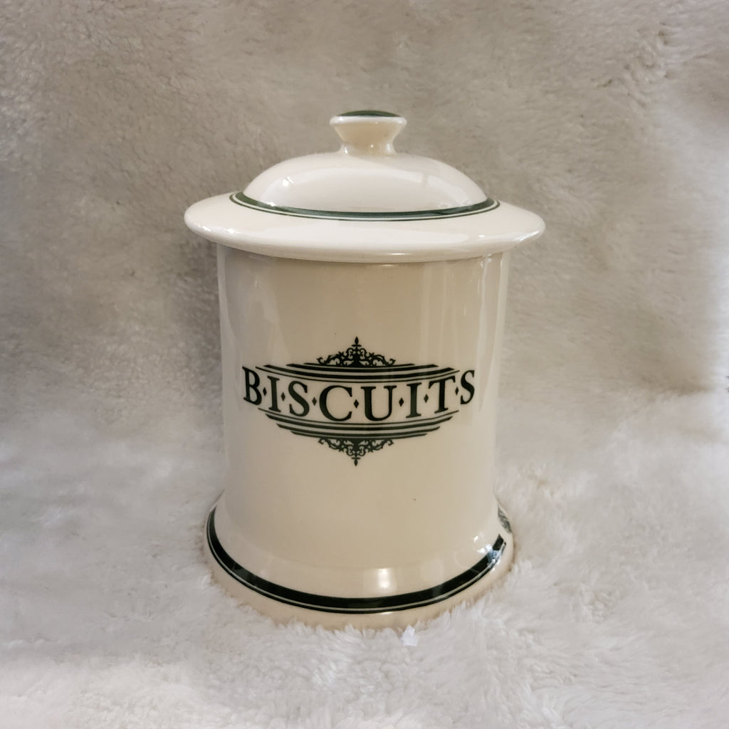 The Victorian pottery 1869 buscuit jar