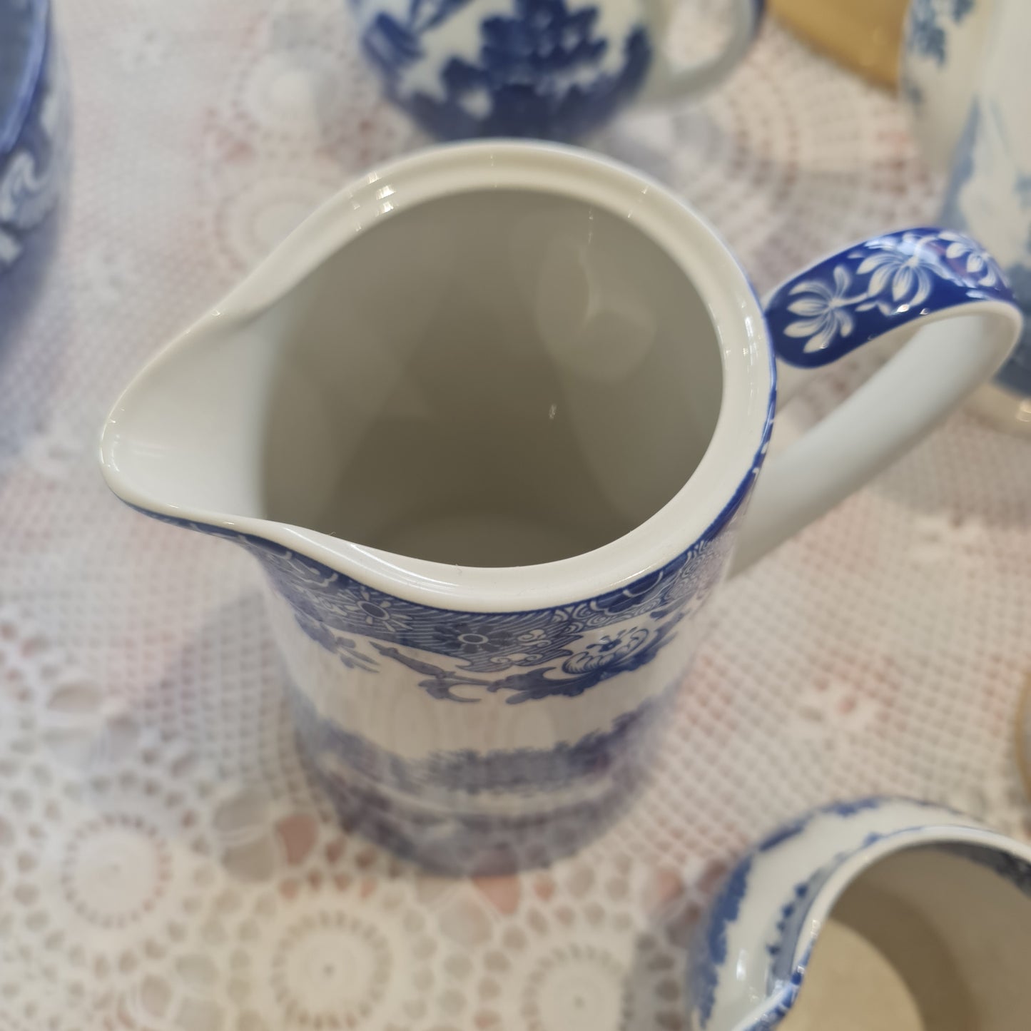 Spode Blue Italian water jug pot