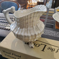 Vintage Belleek Neptune Creamer Sitting on Shell Feet 4 1/2
