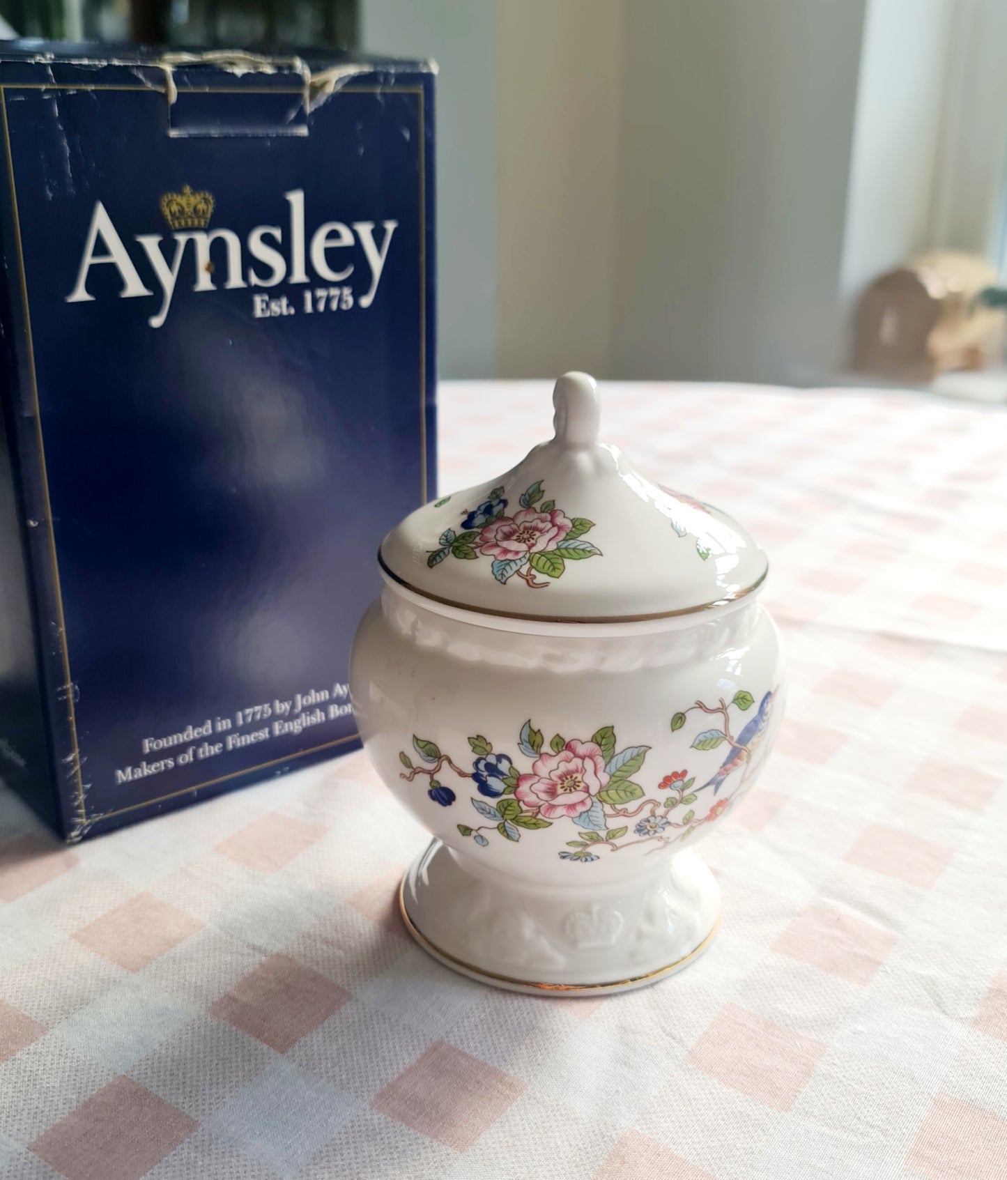 Aynsley Pembroke limited edition canister with lid