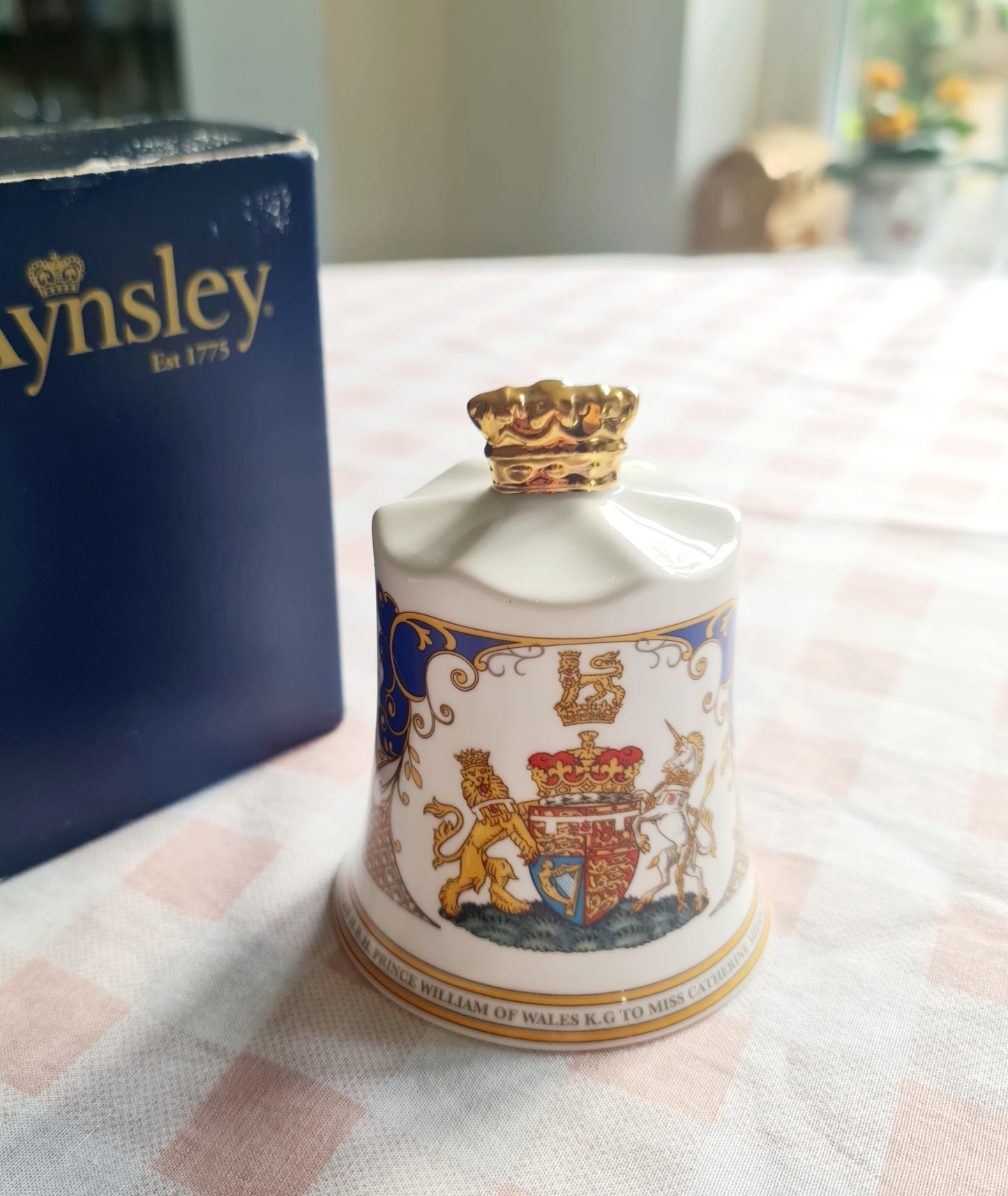 Aynsley Royal commemoration hand bell