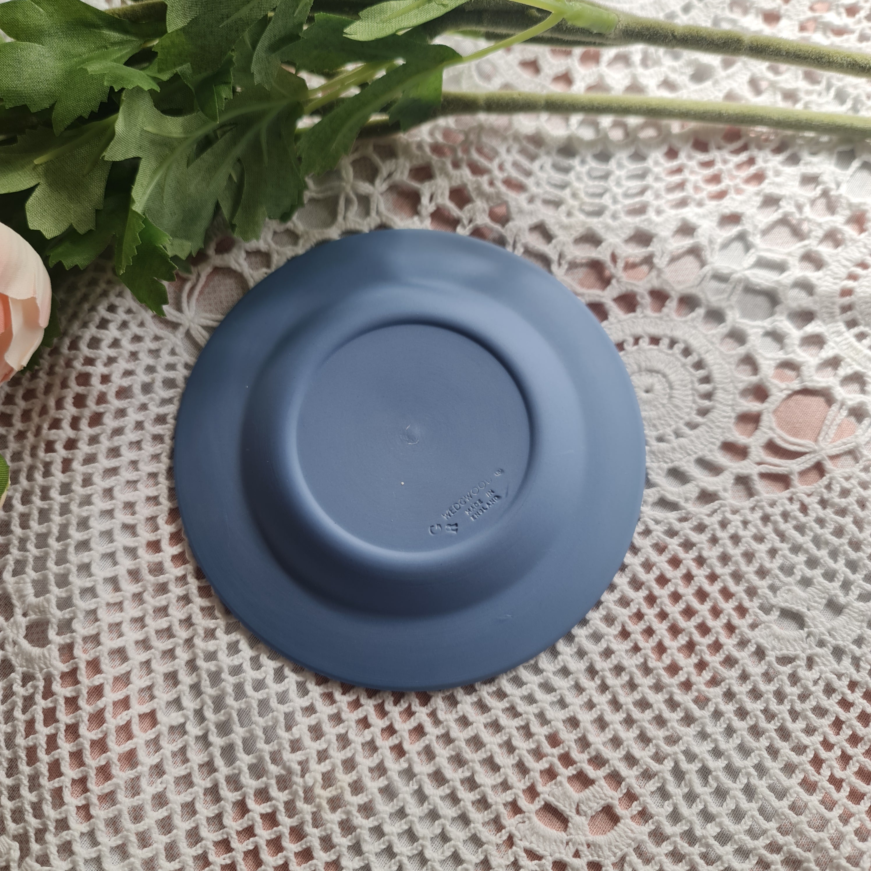 Wedgwood jasperware Round  dish - grape rim