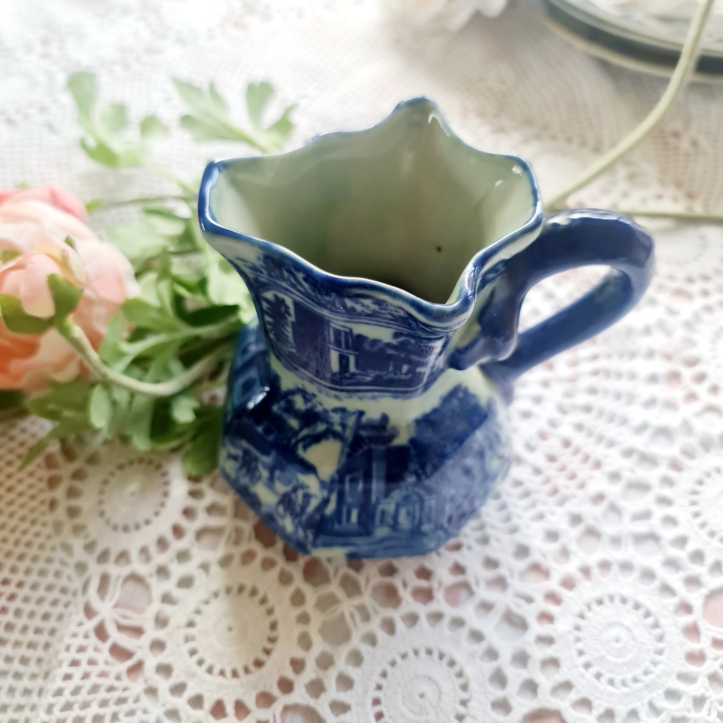 Victorian Ironstone Hydrangea jug