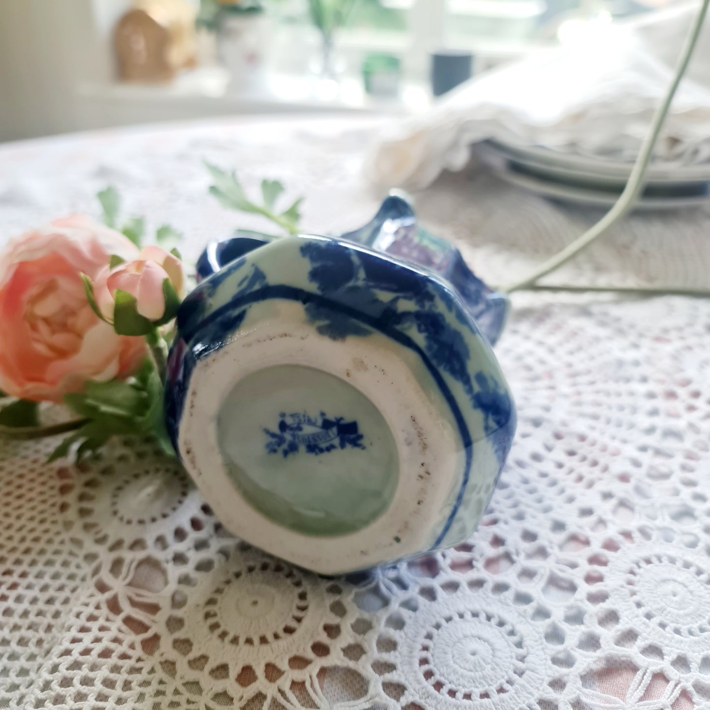 Victorian Ironstone Hydrangea jug