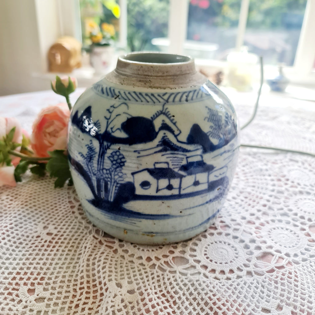Antique 1630s Ginger Jar Late Ming Period Chinese - 17th Century Ming Period Chinese Ginger Jar