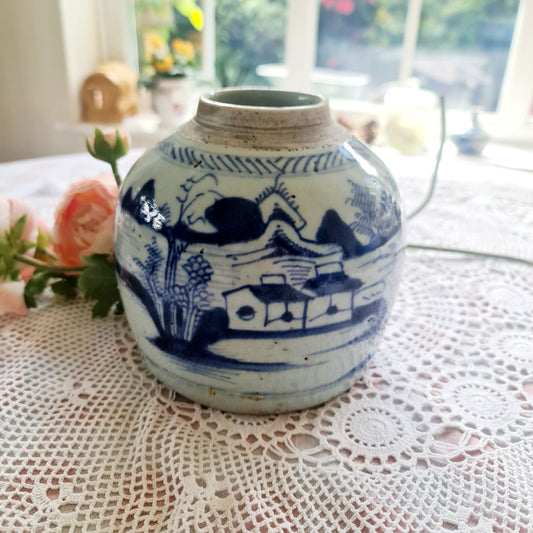 Antique 1630s Ginger Jar Late Ming Period Chinese - 17th Century Ming Period Chinese Ginger Jar