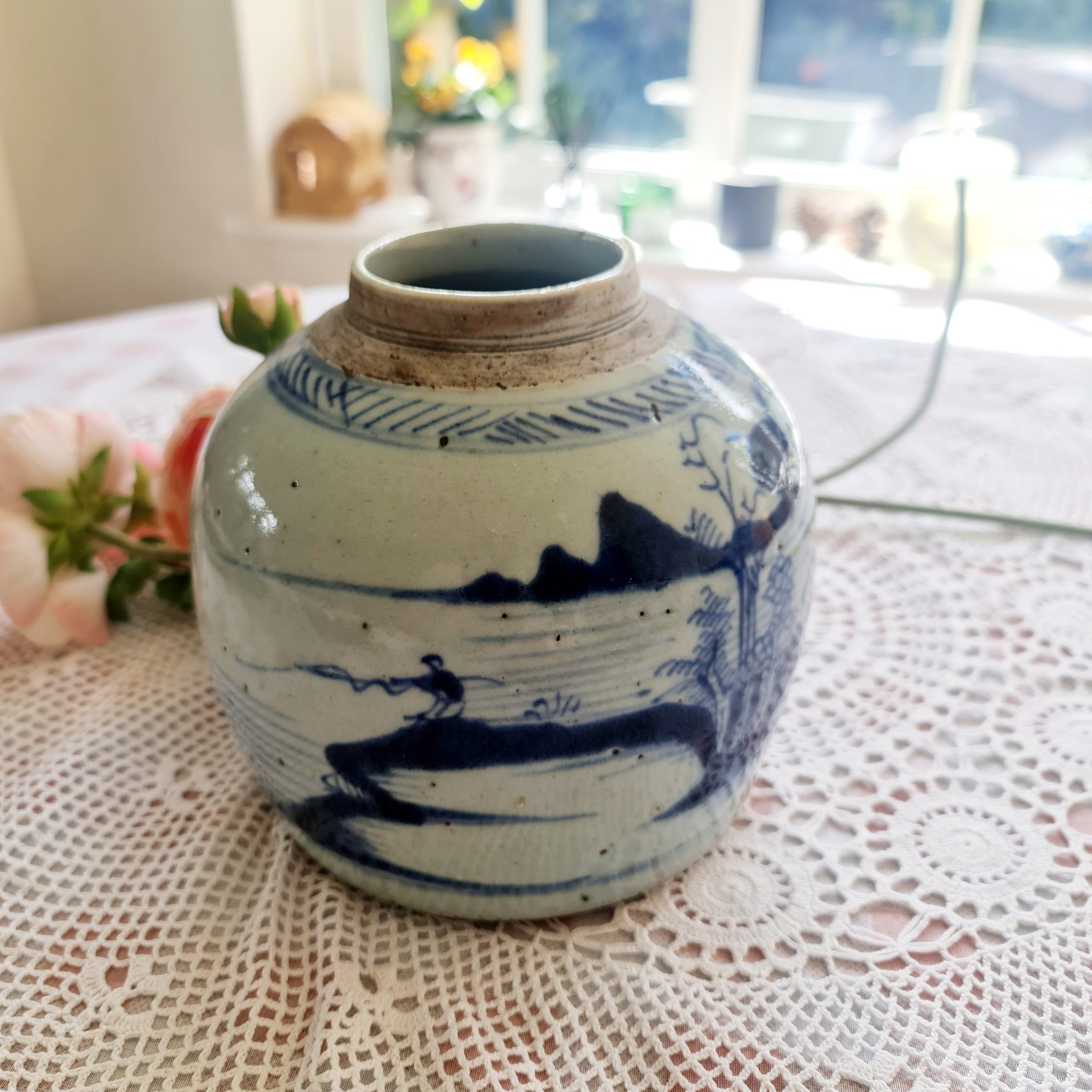 Antique 1630s Ginger Jar Late Ming Period Chinese - 17th Century Ming Period Chinese Ginger Jar