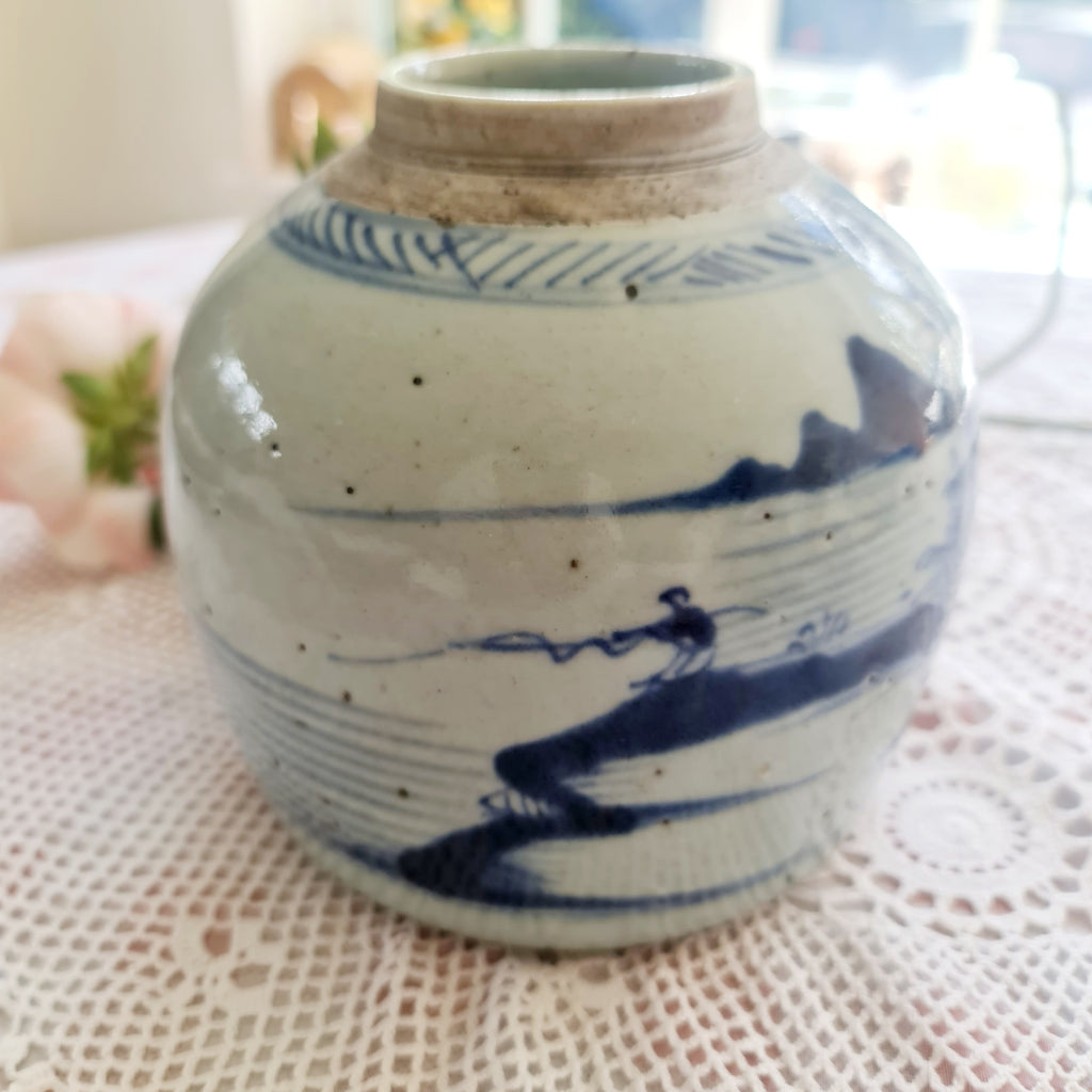 Antique 1630s Ginger Jar Late Ming Period Chinese - 17th Century Ming Period Chinese Ginger Jar