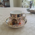 Rare 1884 Royal Crown Derby Handpainted imari tea set - minor defect crack line