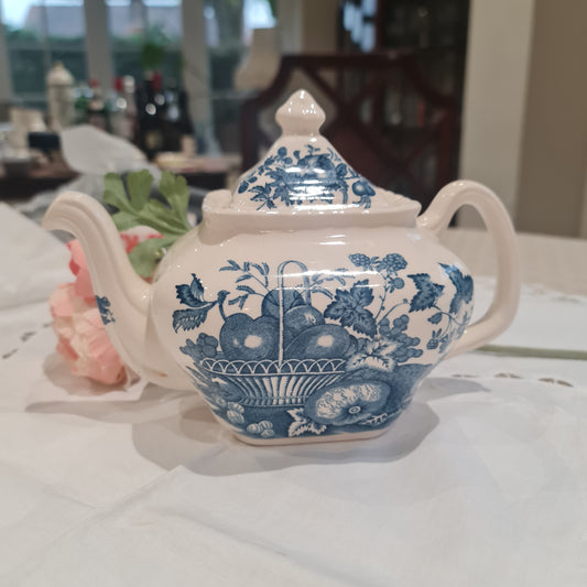 Mason Antique Blue and white Teapot -Fruit Aeshet series